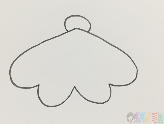 飞蛾简笔画,飞蛾儿童绘画步骤-2
