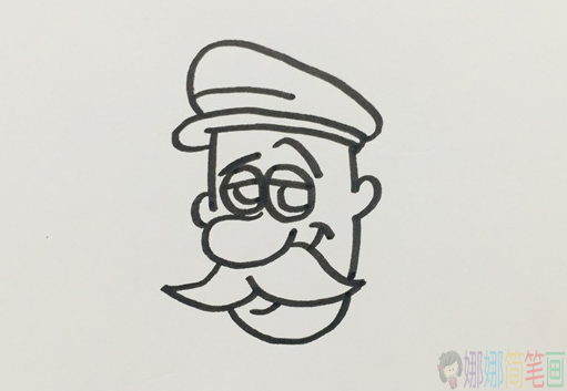 猎人简笔画,儿童绘画人物图解-3
