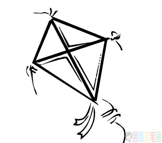风筝简笔画图片大全-1