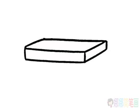 文具盒简笔画步骤图-2