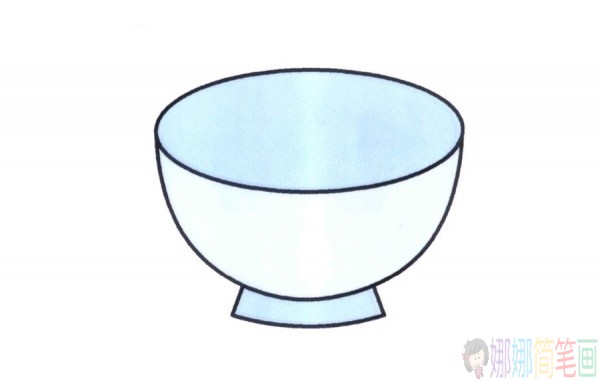 简单的饭碗儿童画-1
