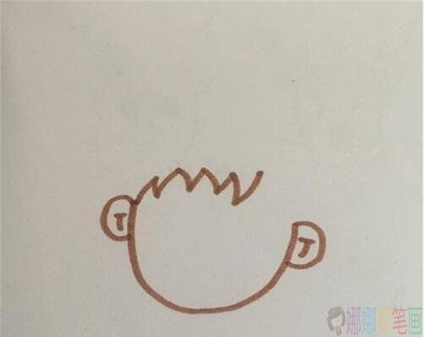 简单的小男孩简笔画图片-3