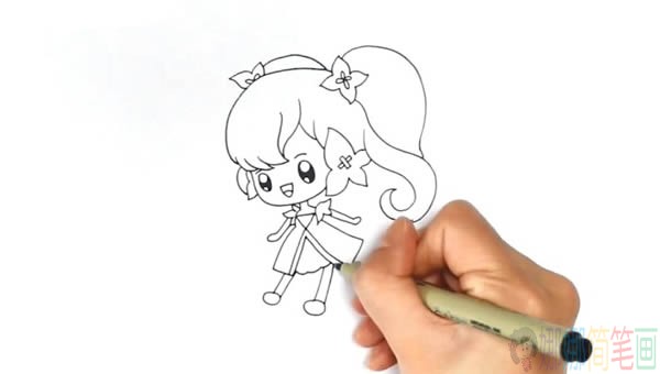 花仙子儿童简笔画教程-2