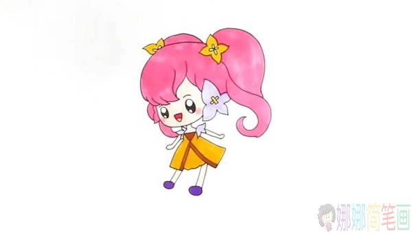 花仙子儿童简笔画教程-4