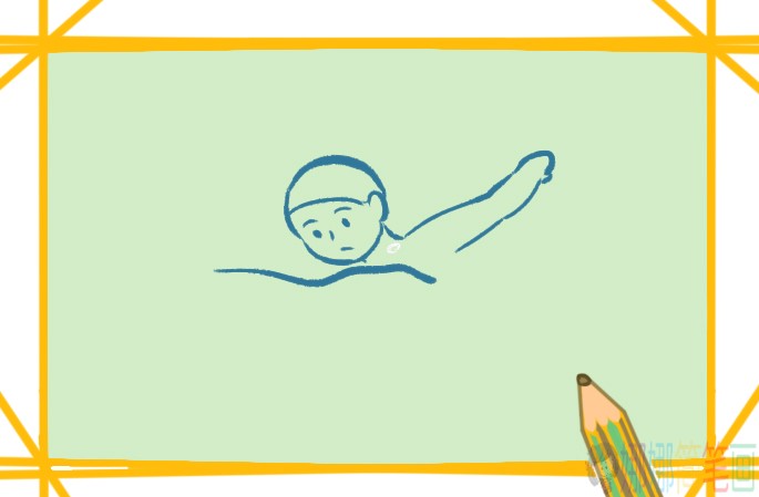 游泳运动员人物简笔画-3