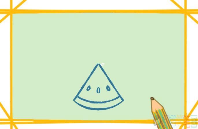 西瓜简笔画,西瓜的简单画法-4