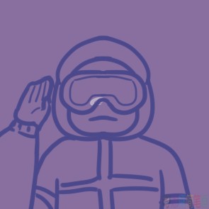 众志成城抗疫警察简笔画-5