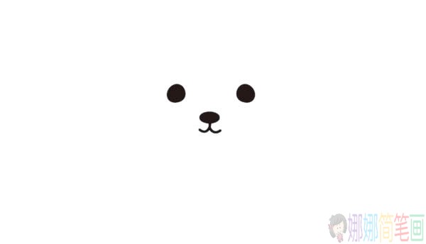 北极熊儿童简笔画教程-1
