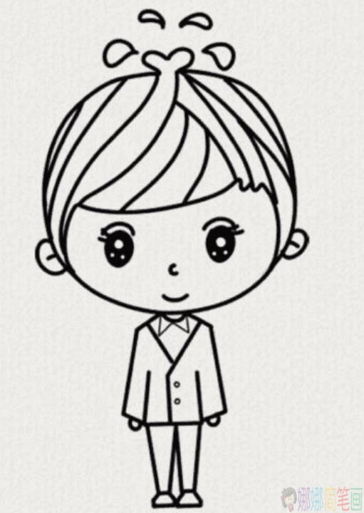 各种简单的幼儿人物简笔画图片-4