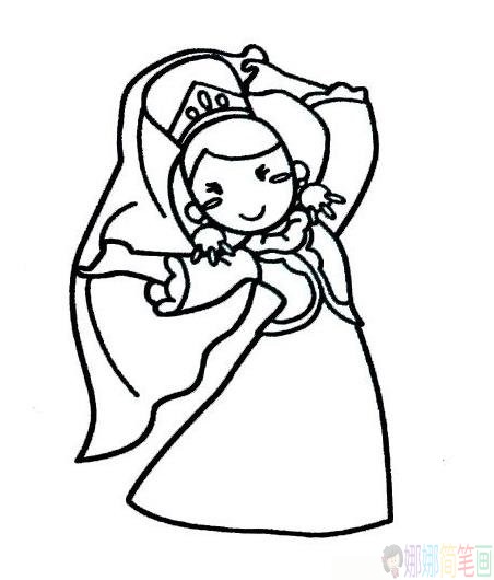 少数民族人物简笔画-5