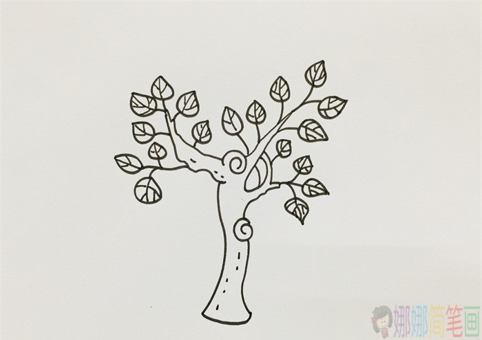 大树简笔画,树木儿童画-3
