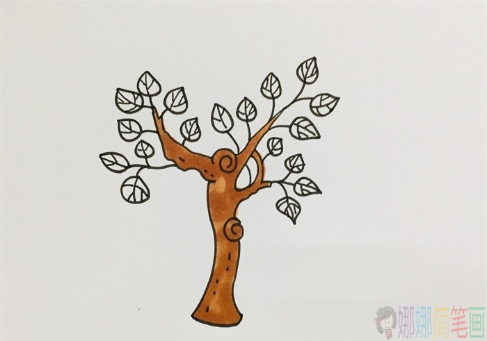 大树简笔画,树木儿童画-4