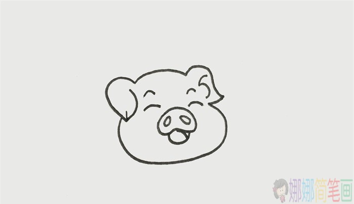 简单的小猪简笔画-2