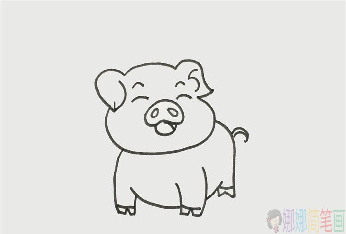 简单的小猪简笔画-4