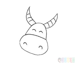 水牛简笔画,水牛的画法-3