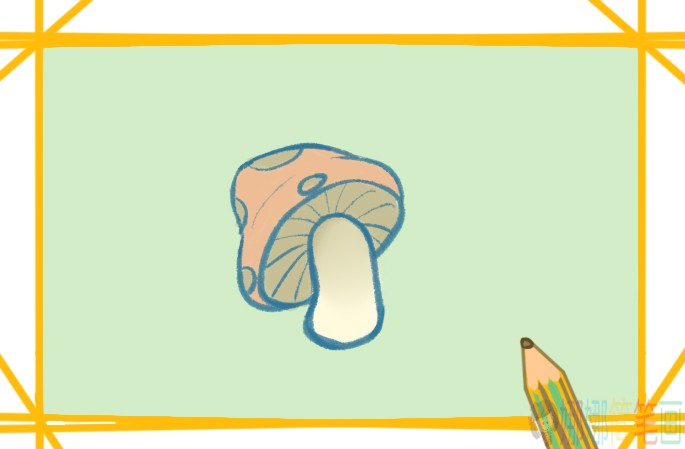 好看的小蘑菇简笔画-1