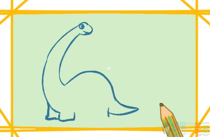 小学生恐龙动物简笔画-3