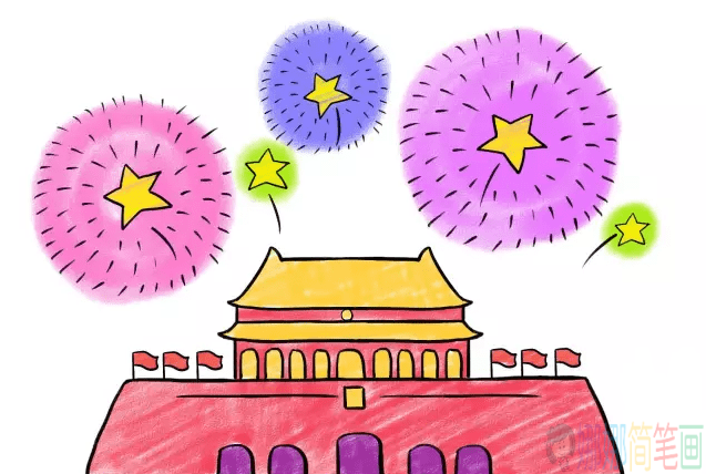天安门的简单画法,天安门怎么画-1