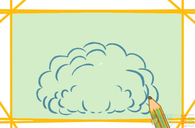 简单好看的草丛简笔画-4