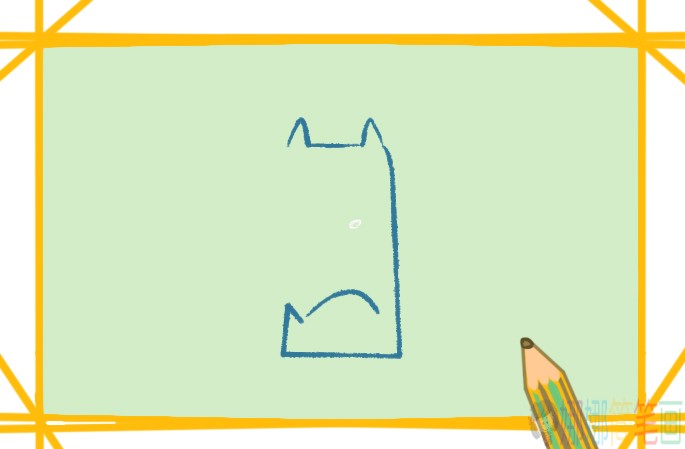 小猫儿童画简单好看-3