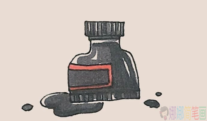 墨水瓶简笔画,墨水瓶怎么画-1