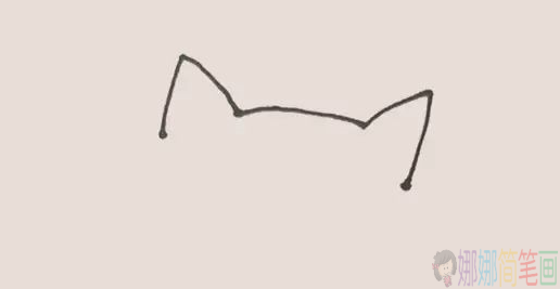 简单可爱的小猫咪简笔画-2