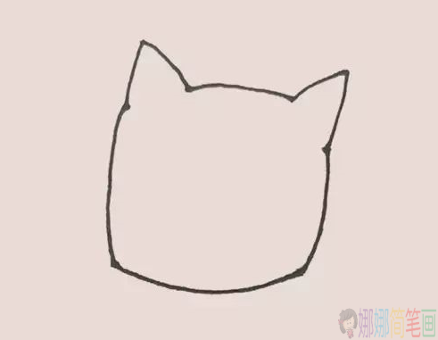 简单可爱的小猫咪简笔画-3