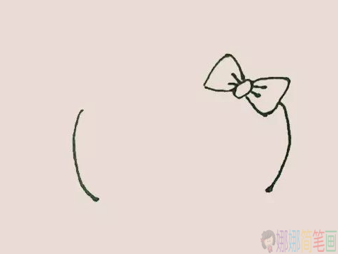 Hello_kitty简笔画,凯蒂猫简笔画-3
