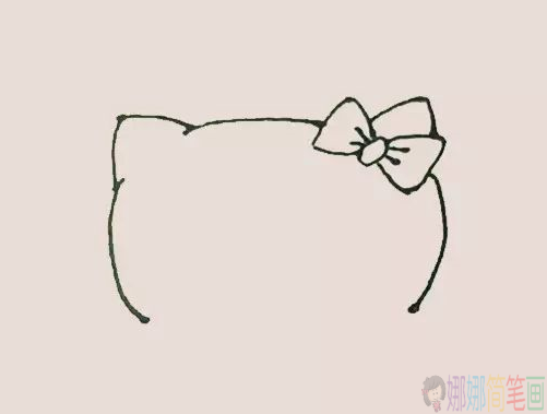 Hello_kitty简笔画,凯蒂猫简笔画-4