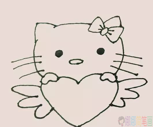 Hello_kitty简笔画,凯蒂猫简笔画-8