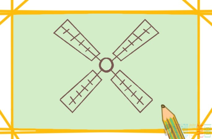 大风车房子简笔画-3