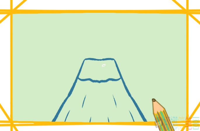 火山简笔画图片-3