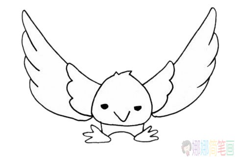 简单的老鹰简笔画-1