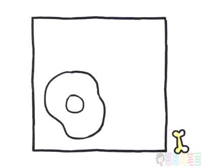 鸡腿简笔画教程-1