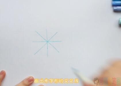 雪花怎么画,雪花简笔画-2