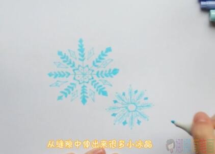雪花怎么画,雪花简笔画-6
