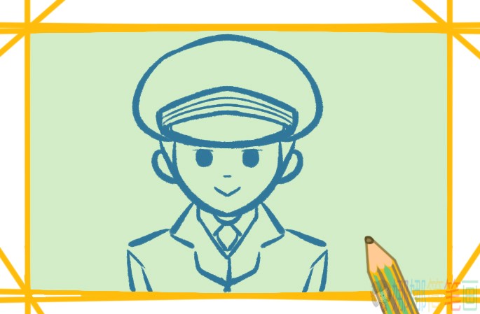 人民警察怎么画,警察叔叔简笔画-5