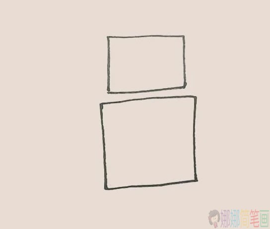 机器人简笔画教程步骤图-2