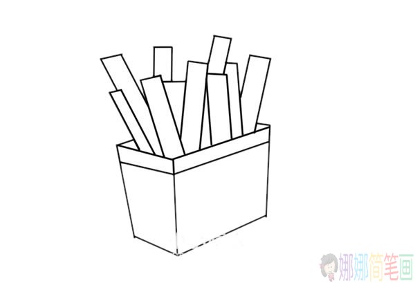 薯条简笔画,薯条怎么画-4