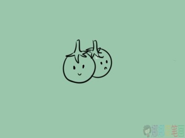小巧简单的西红柿简笔画-5