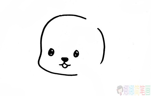 小白兔幼儿简笔画教学-2