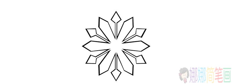 雪花简笔画图片大全-2