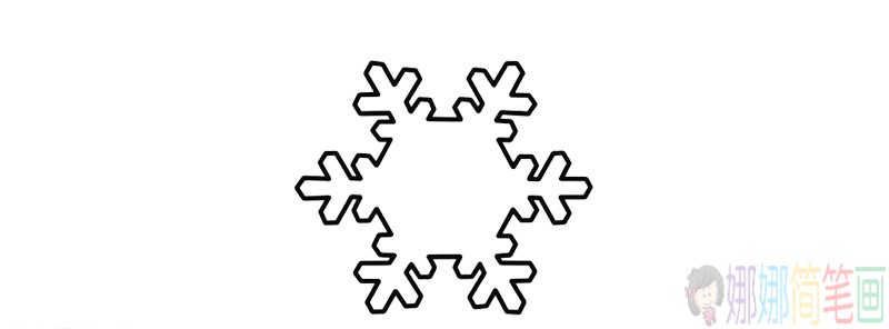 雪花简笔画图片大全-3
