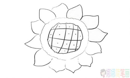 向日葵儿童简笔画图片大全-4