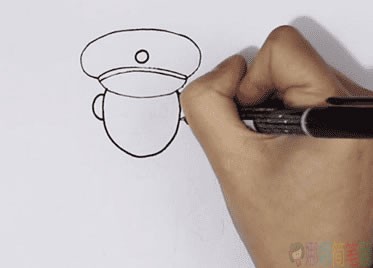 保安叔叔简笔画图片-2