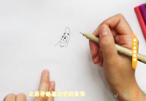 派大星动画人物简笔画教学-2