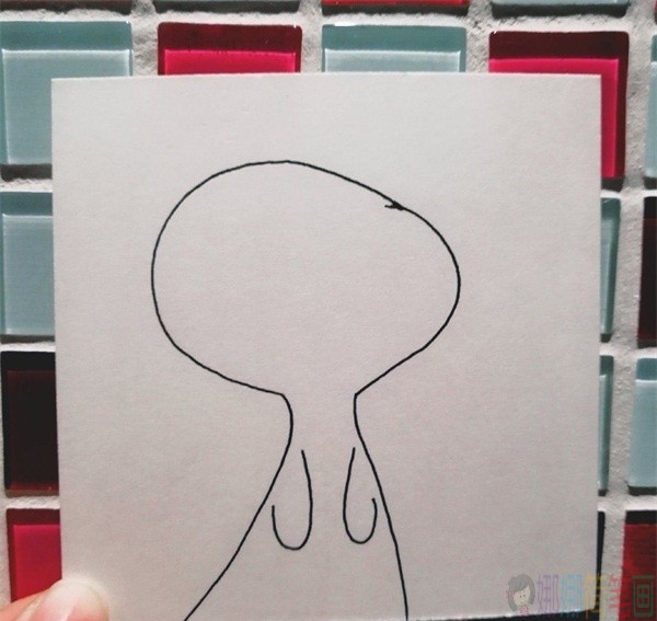 呆萌的小鸭子简笔画教程-3