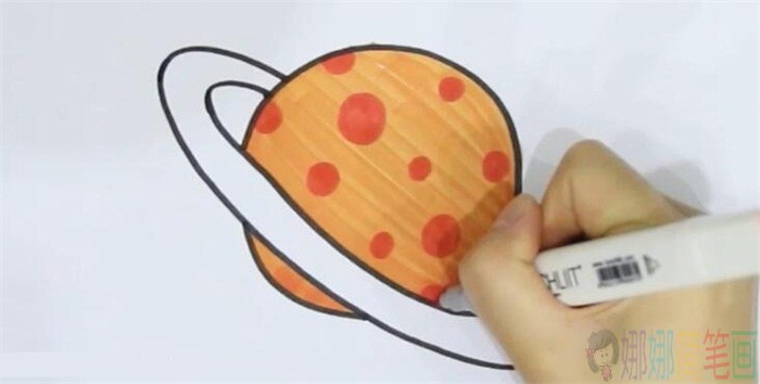 土星简笔画,土星少儿绘画-4