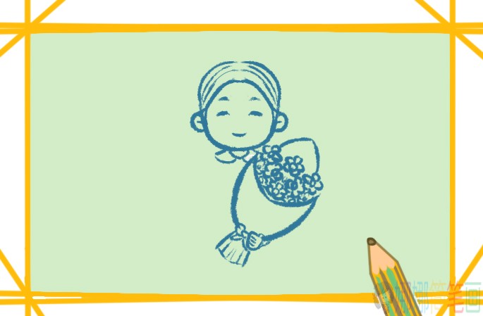 和蔼的老师人物简笔画-3
