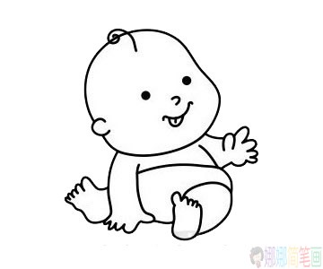 婴儿简笔画画法-1